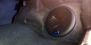 Subaru Custom Subwoofer box - Alpine SWS-1243 12" Subwoofer