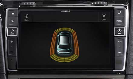 Golf-7-Parking-Sensor-Screen-X901D-G7