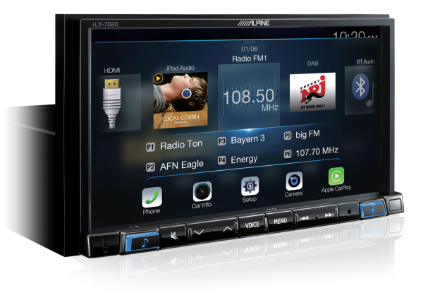 Alpine iLX-702D Apple CarPlay Android Auto