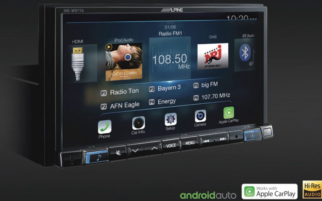 New Release!! Alpine INE-W977A 7″ CarPlay + Android Auto + 4WD Maps